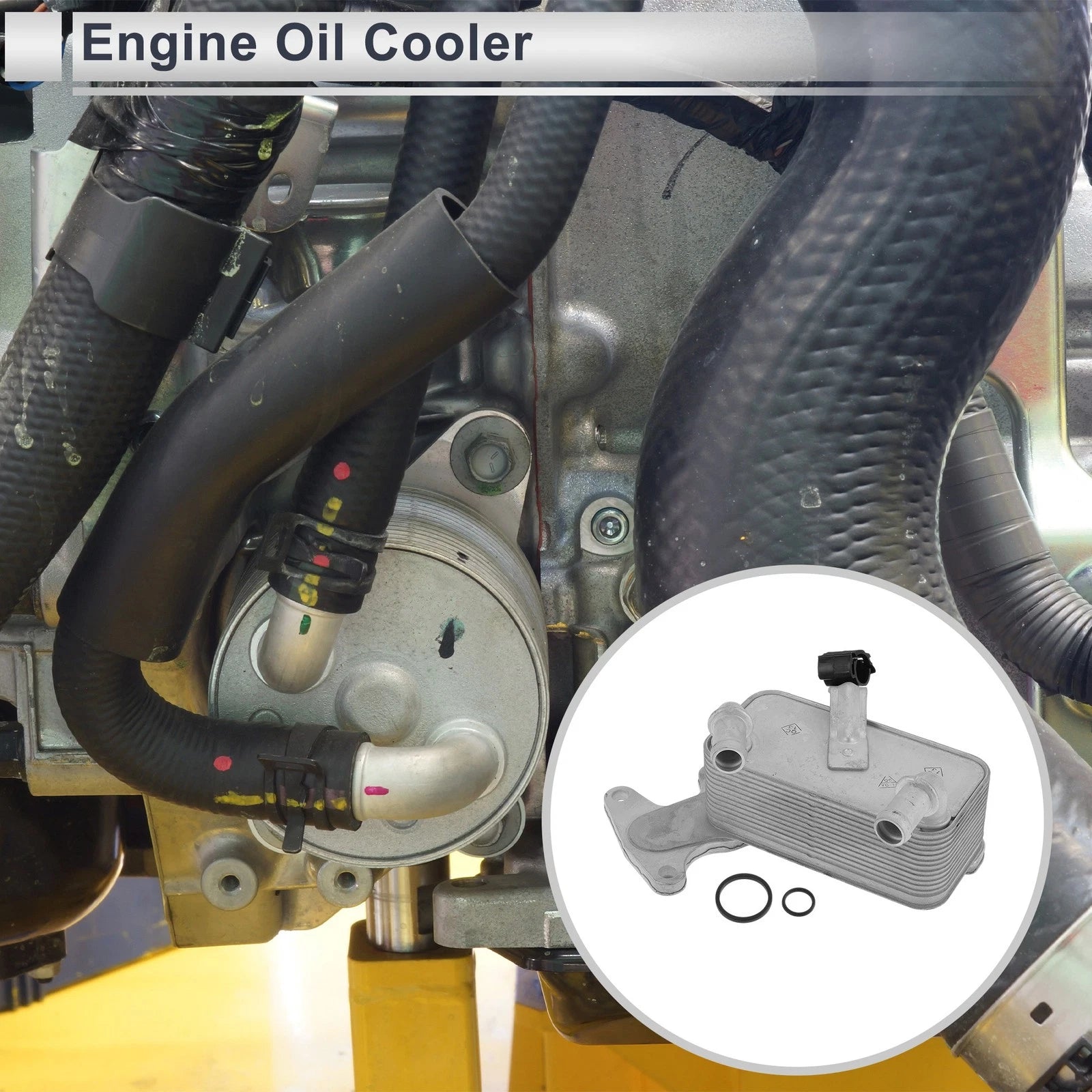 Engine Oil Cooler Assembly with Seals for Volkswagen DSG Transmission (2010–2023)