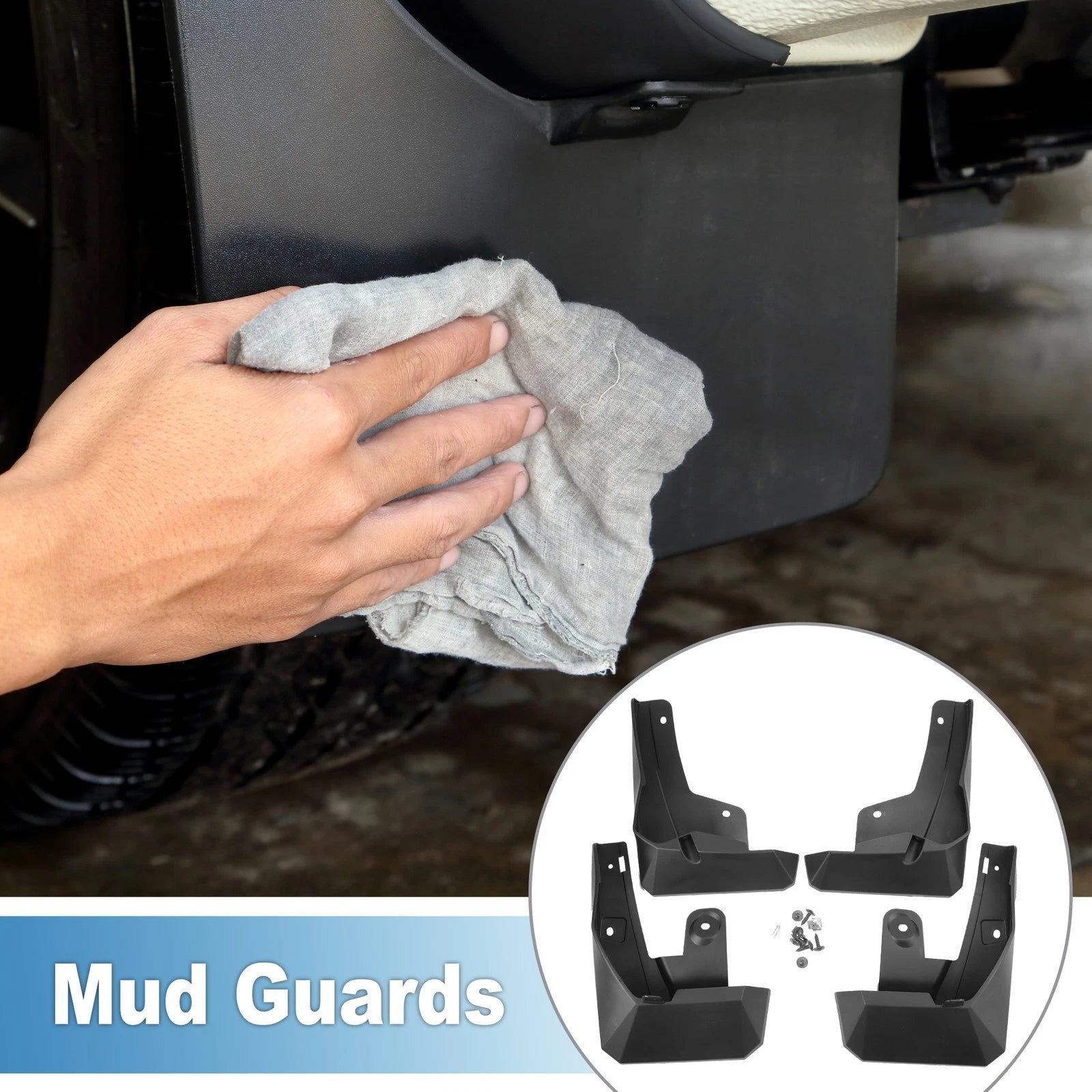 Front and Rear Side Mud Flap Splash Guards for Toyota Raize (2020–2021)