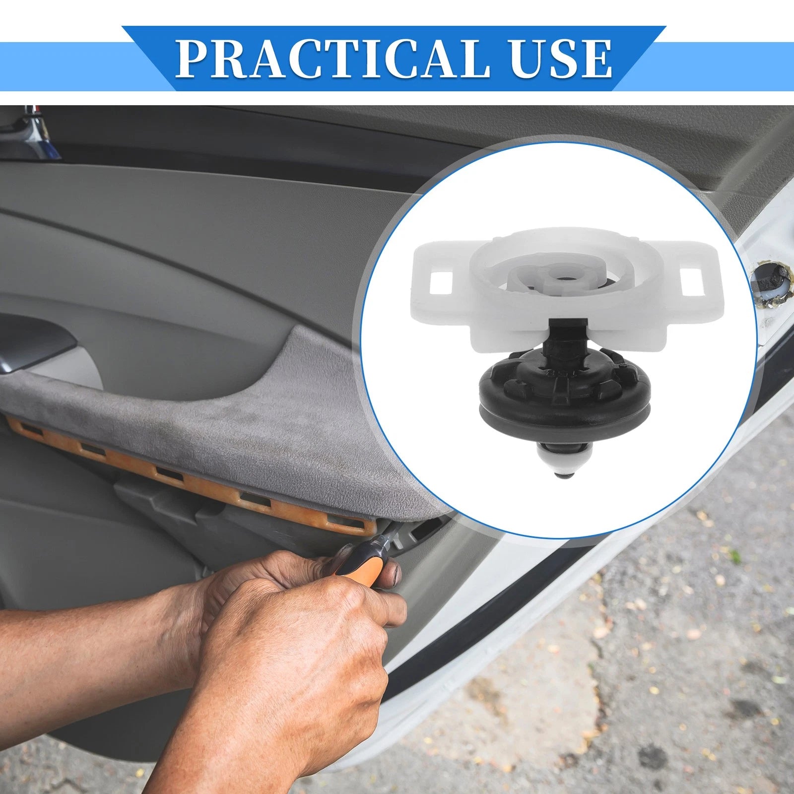 Door Panel Trim Clips 10 Pack for Audi A4 (2003–2009) Base Bracket Retainer