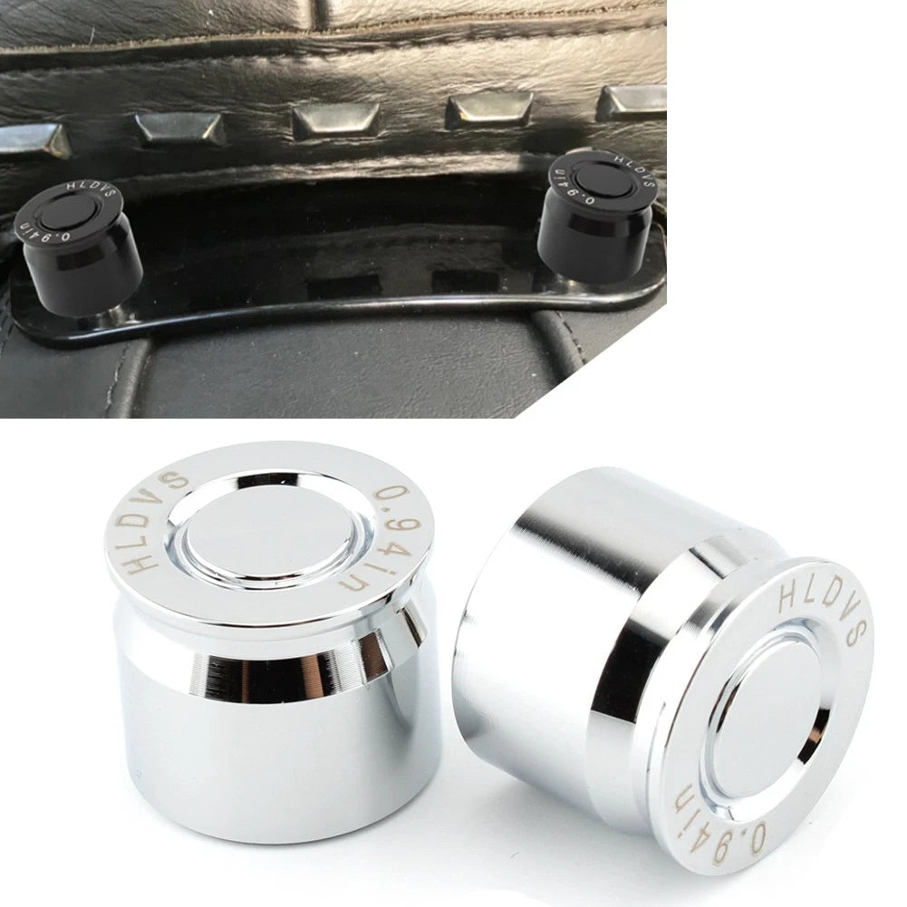 2X Solo Mounting Nuts for Harley Road King, Breakout, Road Glide, Fat Boy (Chrome)