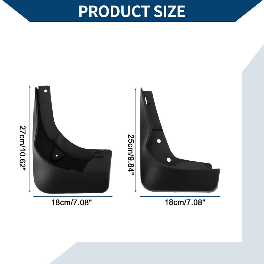 Mud Flaps Splash Guards 1 Set for Mercedes-Benz CLA (2013–2019)