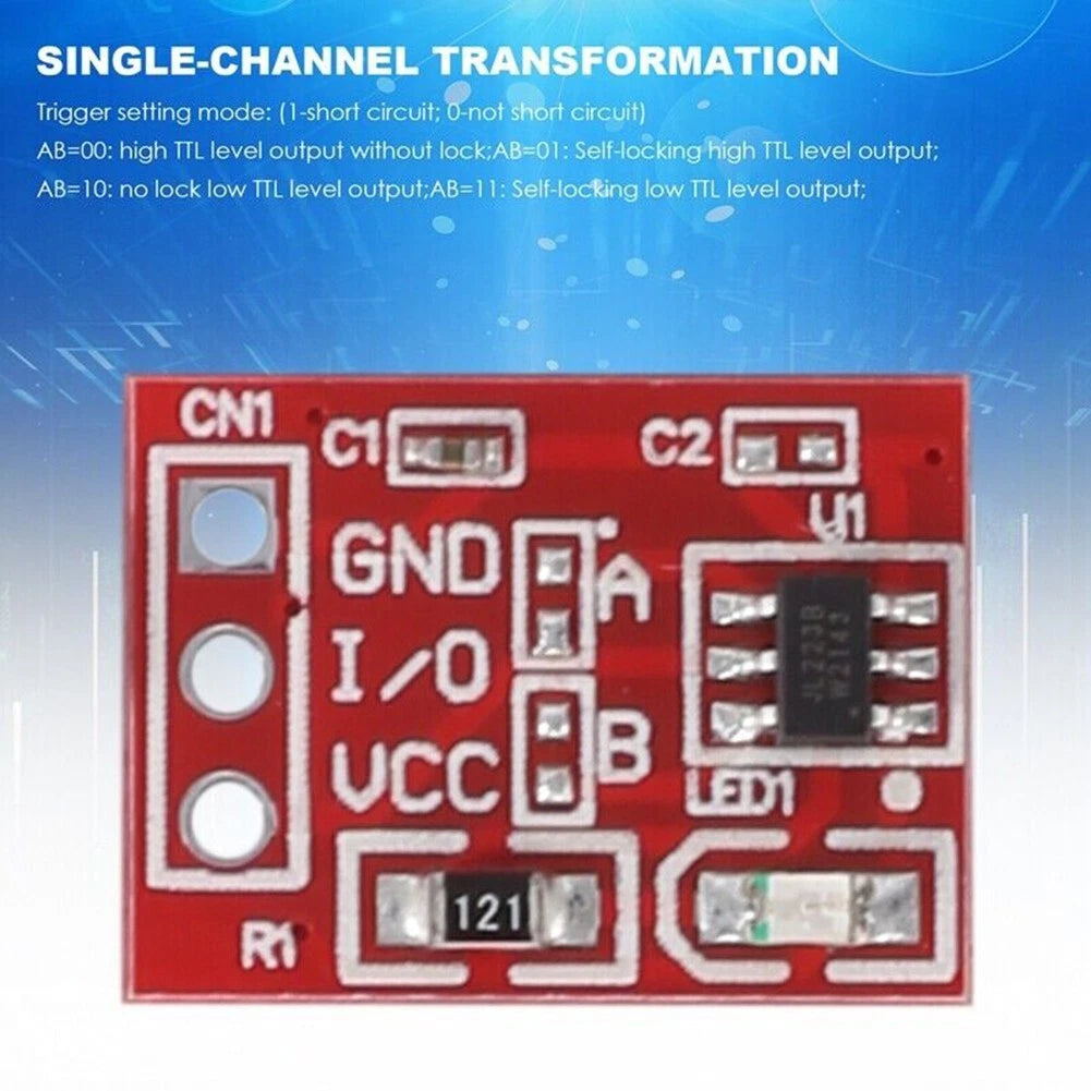 50pcs Ttp223 Self-Locking Capacitive Switch Module