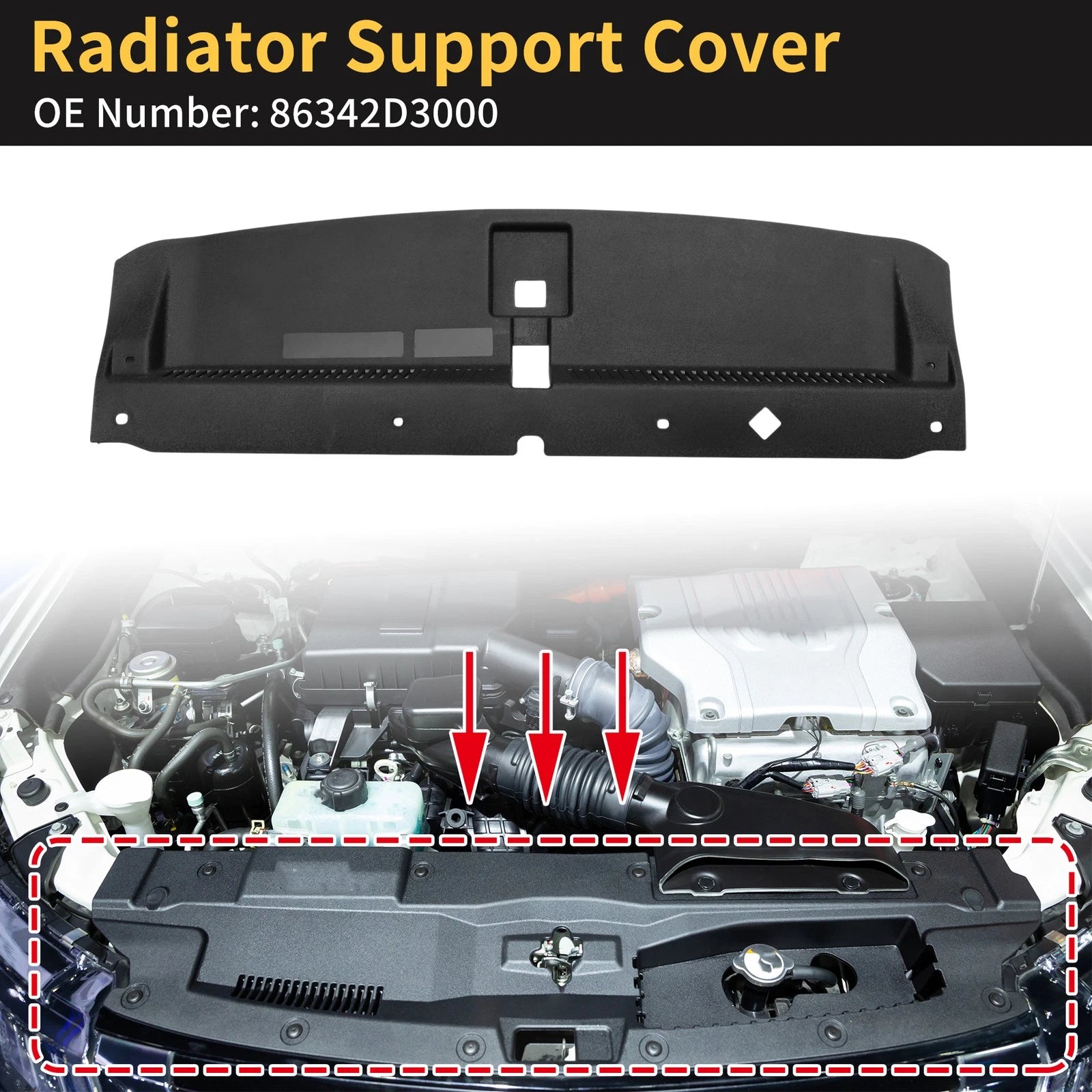 Radiator Support Cover for Hyundai Tucson (2016–2021) Replacement