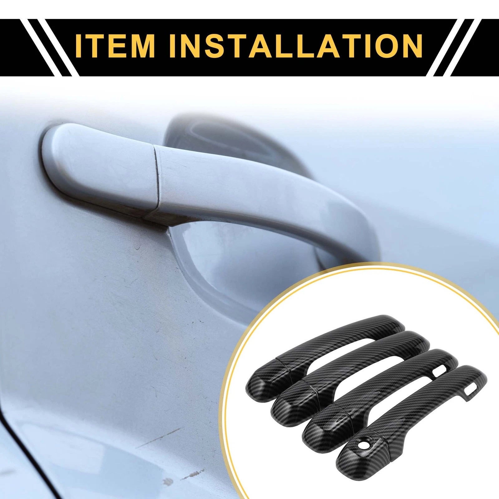 Exterior Door Handle Cover Set for Toyota 4Runner (2010–2019)