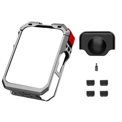Metal Rabbit Cage Frame Case + Lens Cover for DJI Osmo 360 Action Camera