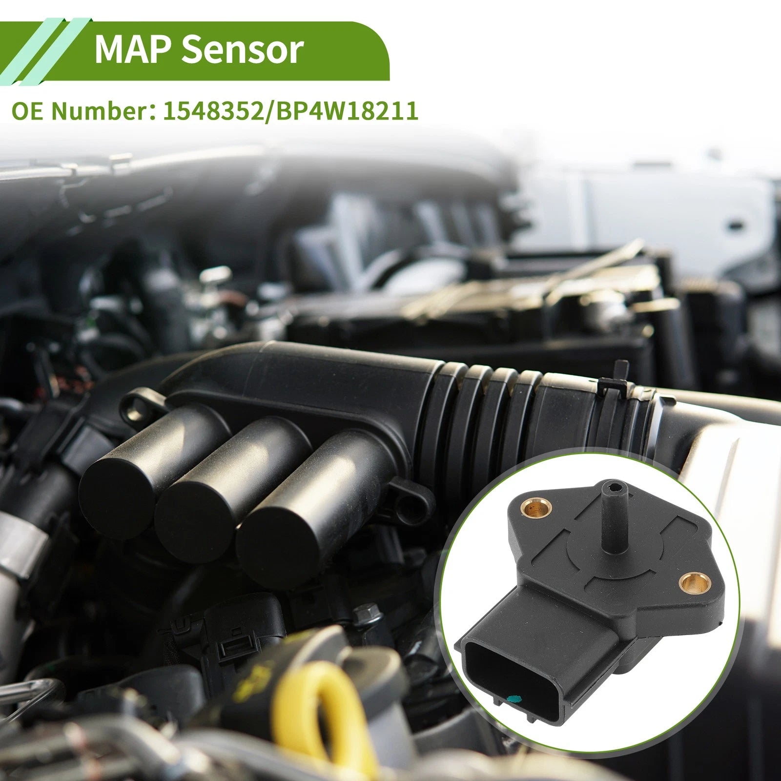 Manifold Absolute Pressure Sensor OEM Replacement for Mazda Miata (1999–2005)
