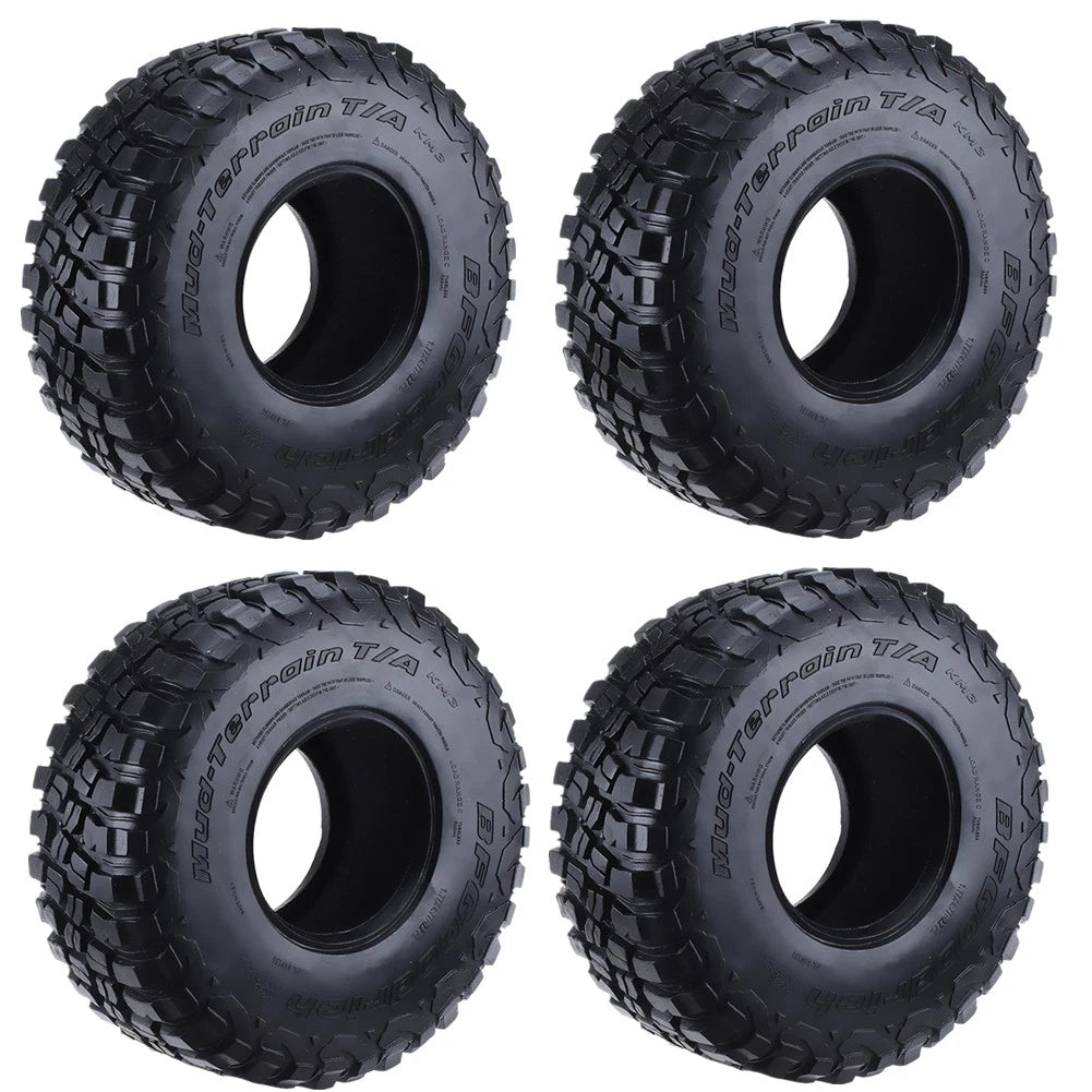 2 Pair Tire Covers with Foam Insert for Axial SCX10 TRX4 D90 (1/10 RC)