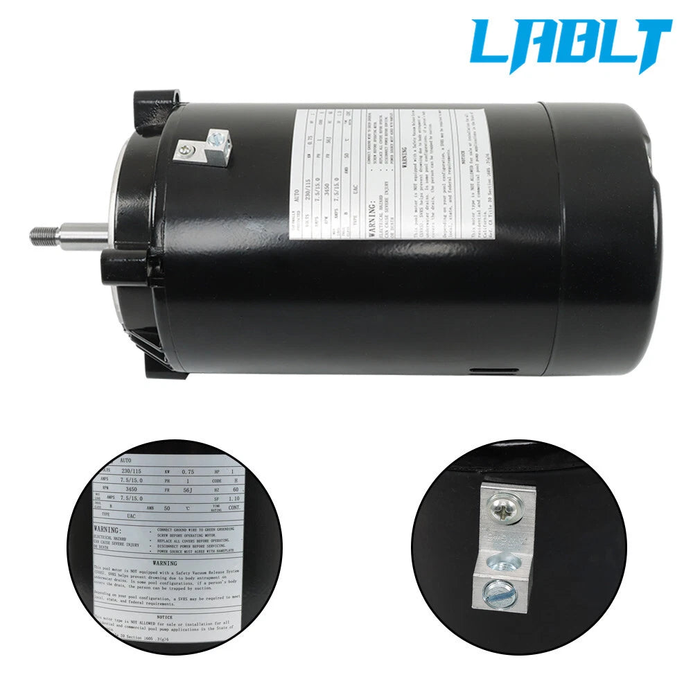 Replacement Motor Kit for Hayward Max Flow Super Pump UST1102 (N/A)