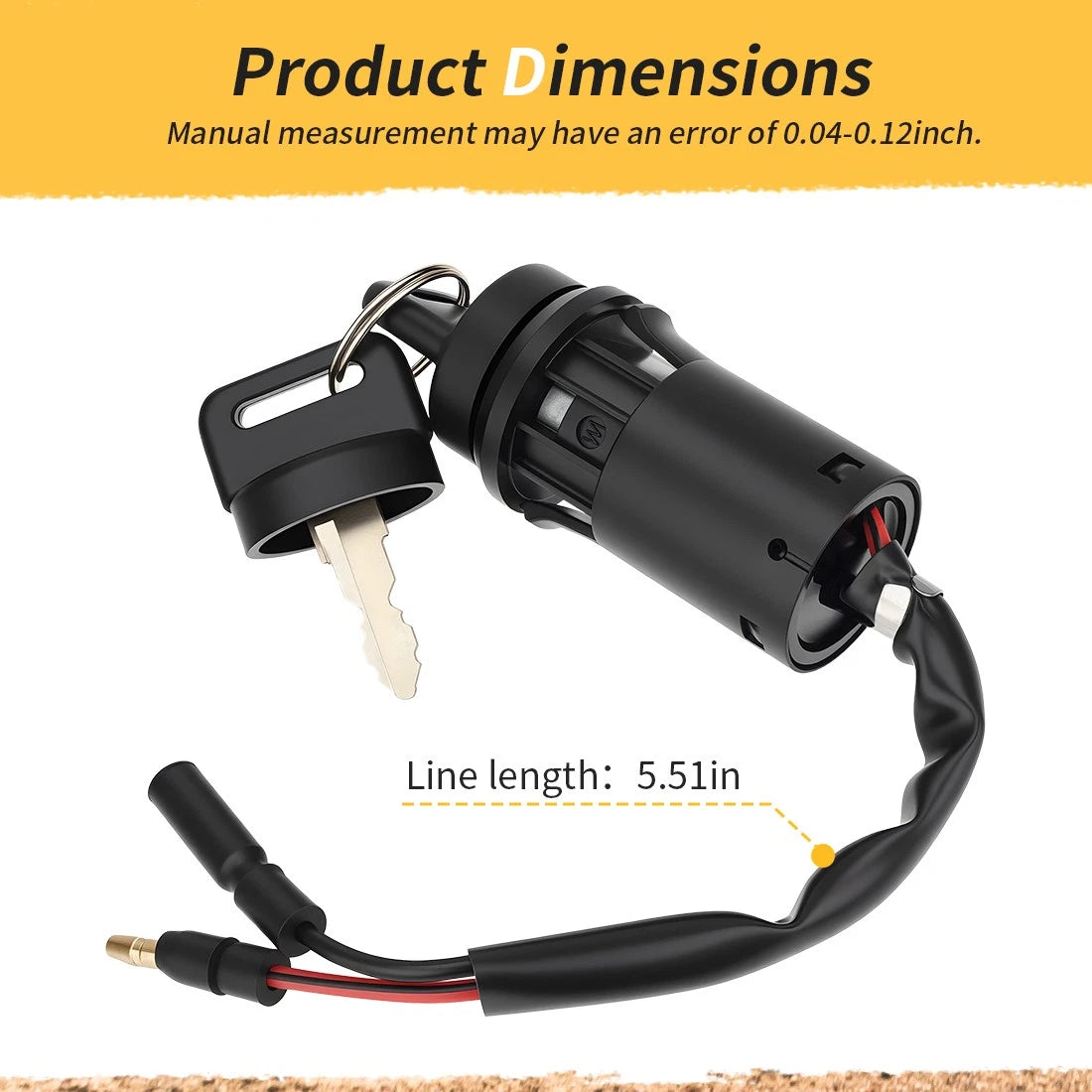 Ignition Key Switch for Honda CRF110F CRF125F CRF125FB (2019–2026) 35100-K28-E21