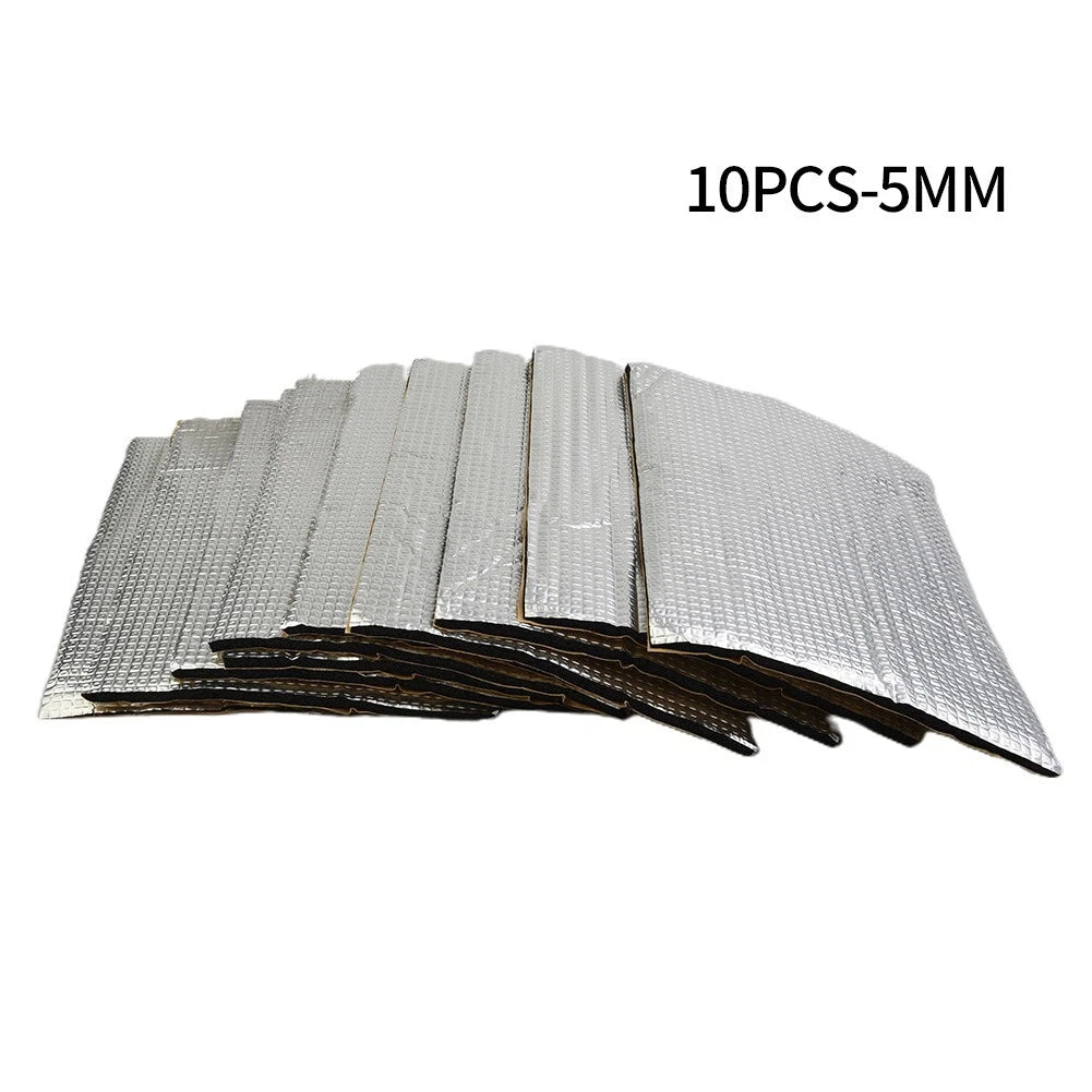 10 Sheets Sound Damping Mat for Vehicles 5mm Thickness