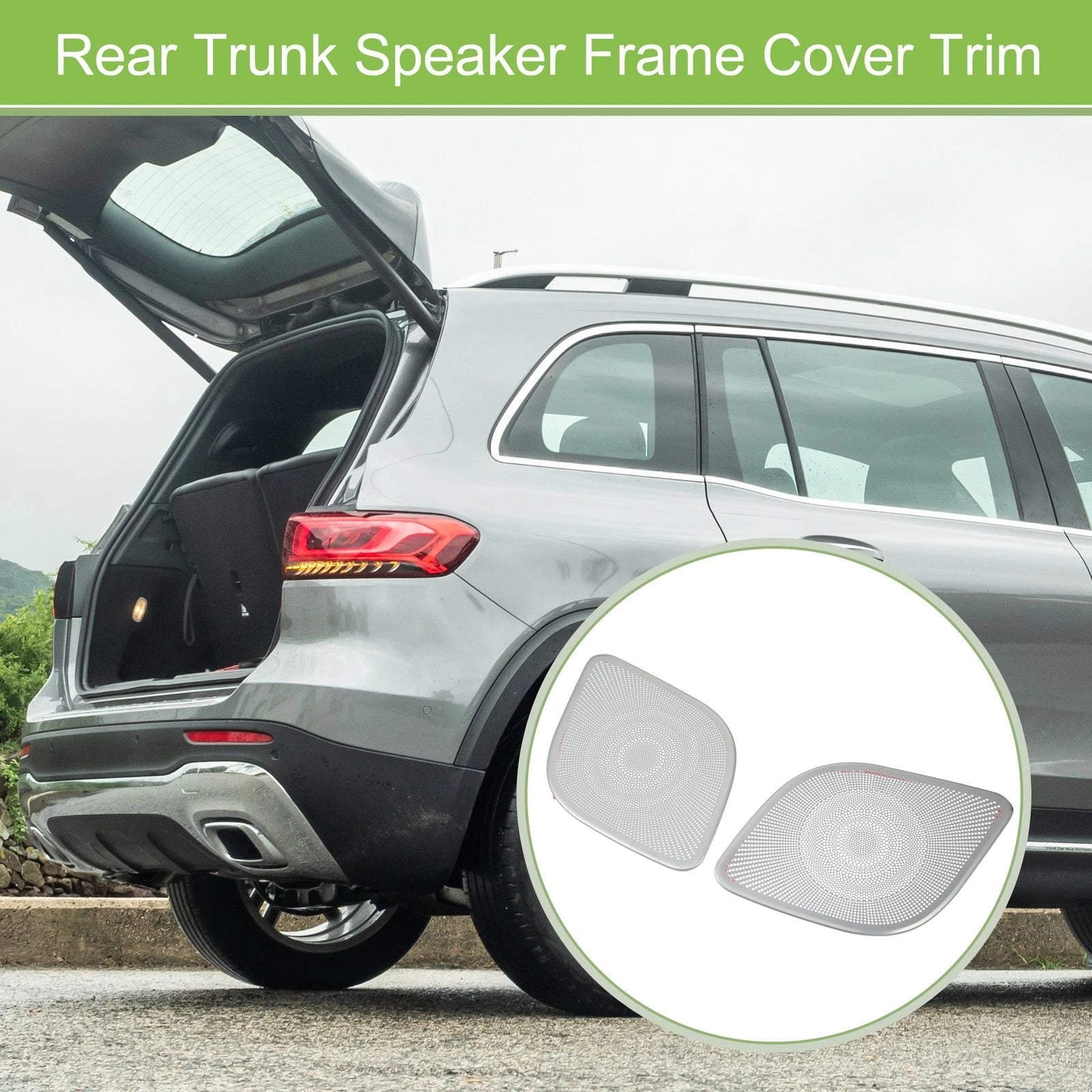 Rear Trunk Speaker Frame Cover Trim Set for Mercedes Benz GLB (2020–2024)