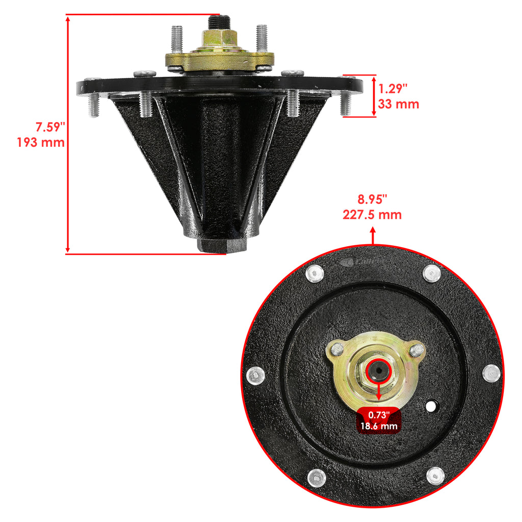 Deck Spindle Assembly Replacement for Toro Z Master 3000 (2016–2021)