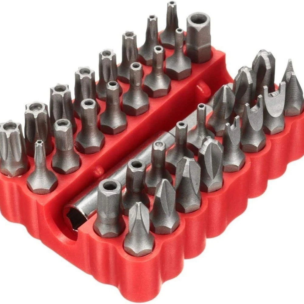 33 PC Security Bit Set with Magnetic Holder, Tamper Resistant