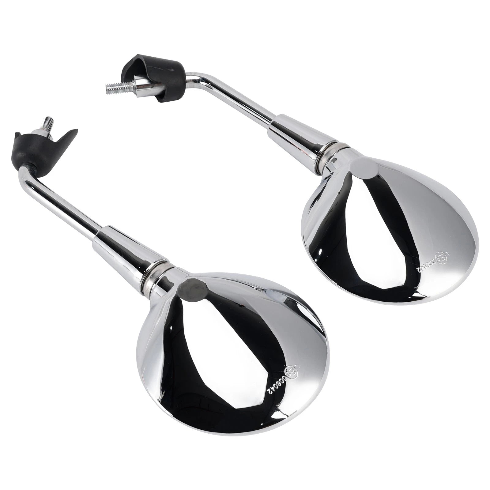 Pair Shorty Mirrors Chrome for Vespa Primavera 50-125, Sprint 50-150, GTS 125-300