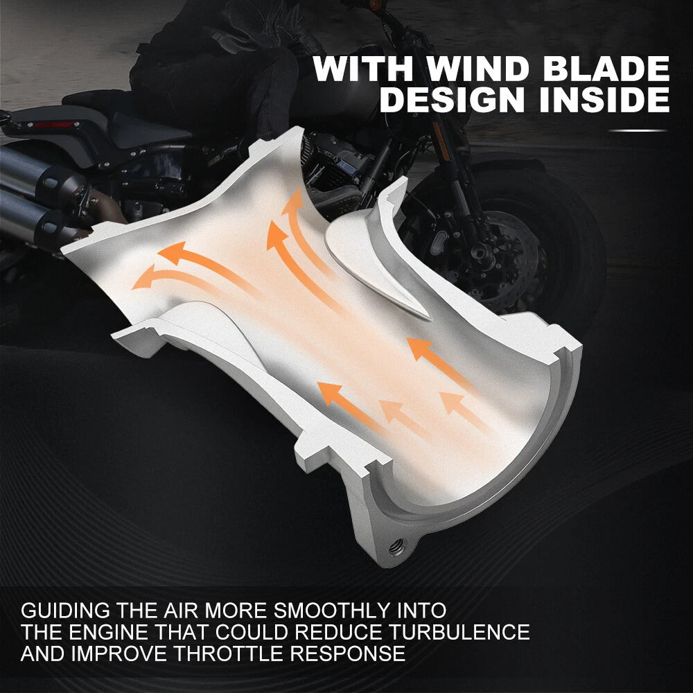 High Flow Intake Manifold for Harley Electra/Street (M8, 55mm)