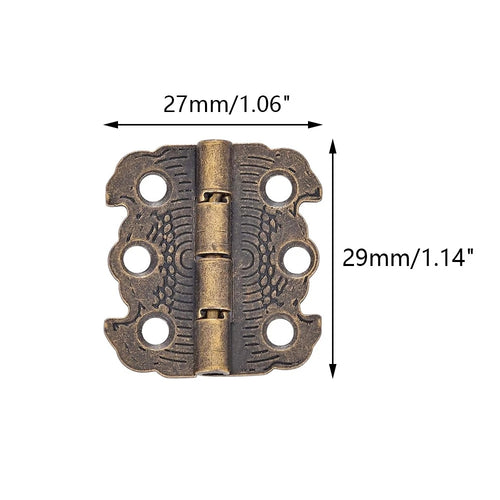 10pcs Butterfly Hinges for Jewelry Chest Cabinet
