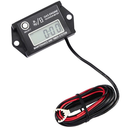 Digital Mini Tachometer Hour Meter for Go Kart Golf Cart (25000 RPM)