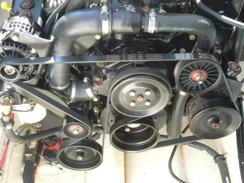 Belt Idler Pulley Set for Mercruiser 4.3 5.0 5.7 6.2 MPI (864625T 865598)