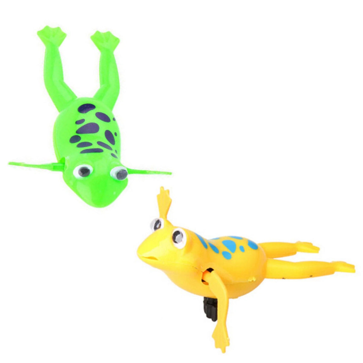 2X Clockwork Wind-Up Bath Frog Toy for Kids