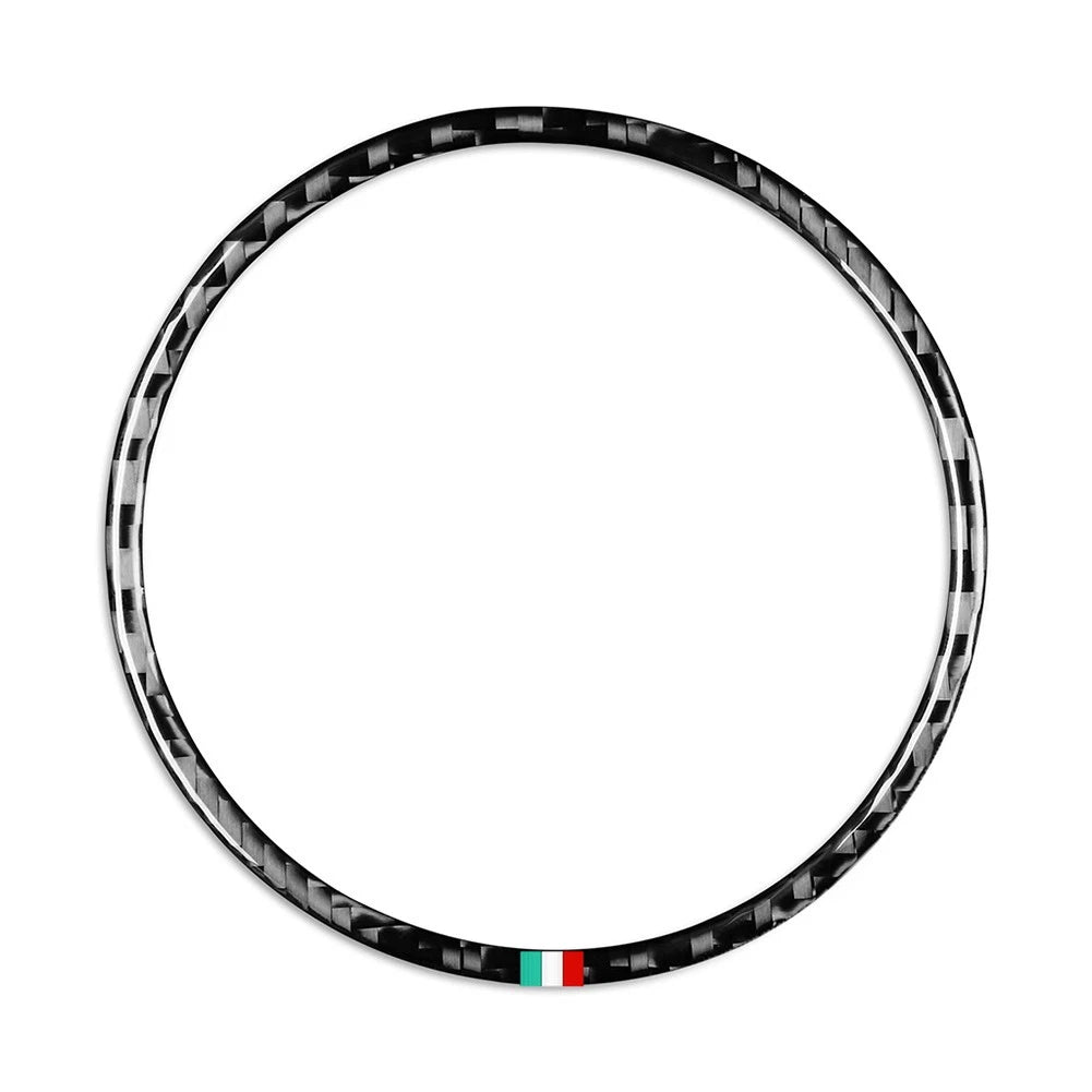 Front Emblem Badge Logo Ring Trim for Alfa Romeo Giulia (2017–2023)