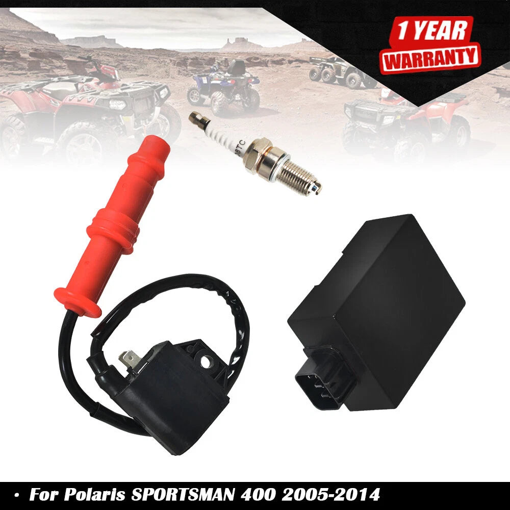 Ignition Coil Spark Plug CDI for Polaris Ranger 500 400 (2004–2014) 3089238