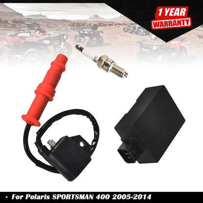 Ignition Coil Spark Plug CDI for Polaris Ranger 500 400 (2004–2014) 3089238