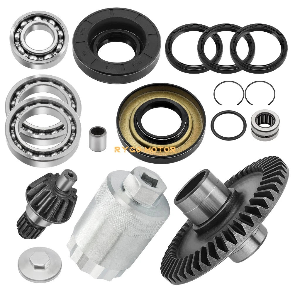 Rear Differential Gear Bearings Seals Kit for Honda Recon 250 TRX250 (2002–2009)