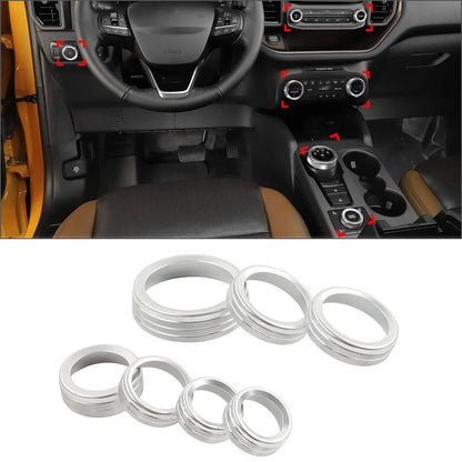 Center Console Switch AC Control Knob Trim Ring for Ford Bronco Sport (2021–2024)