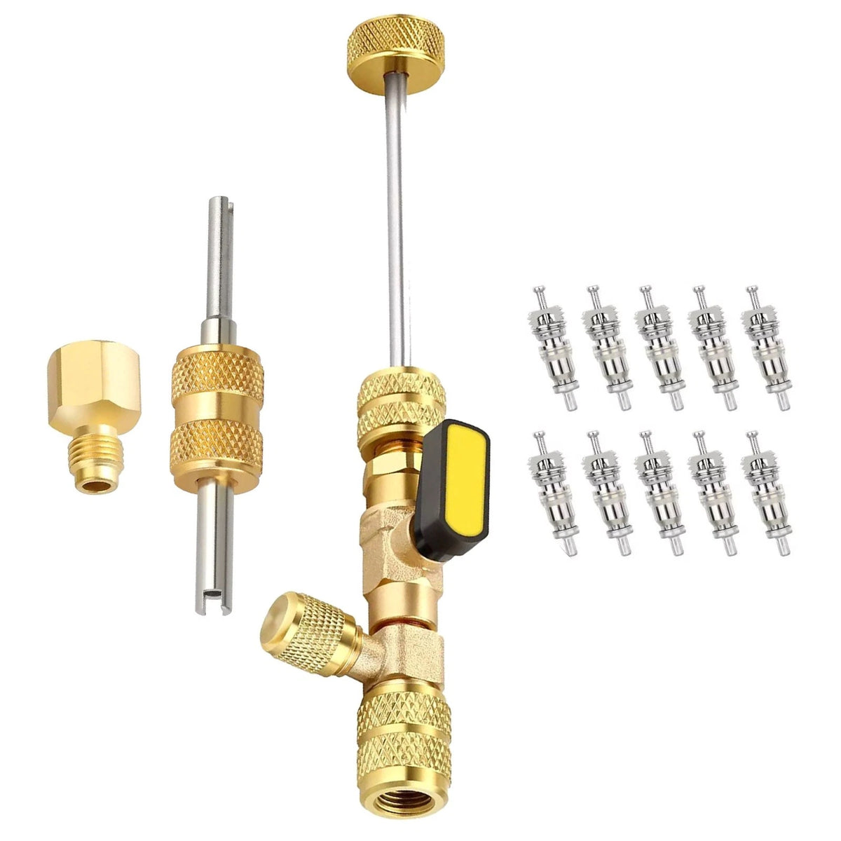 Dual-size Port Valve Core Remover & Installer Tool for HVAC System