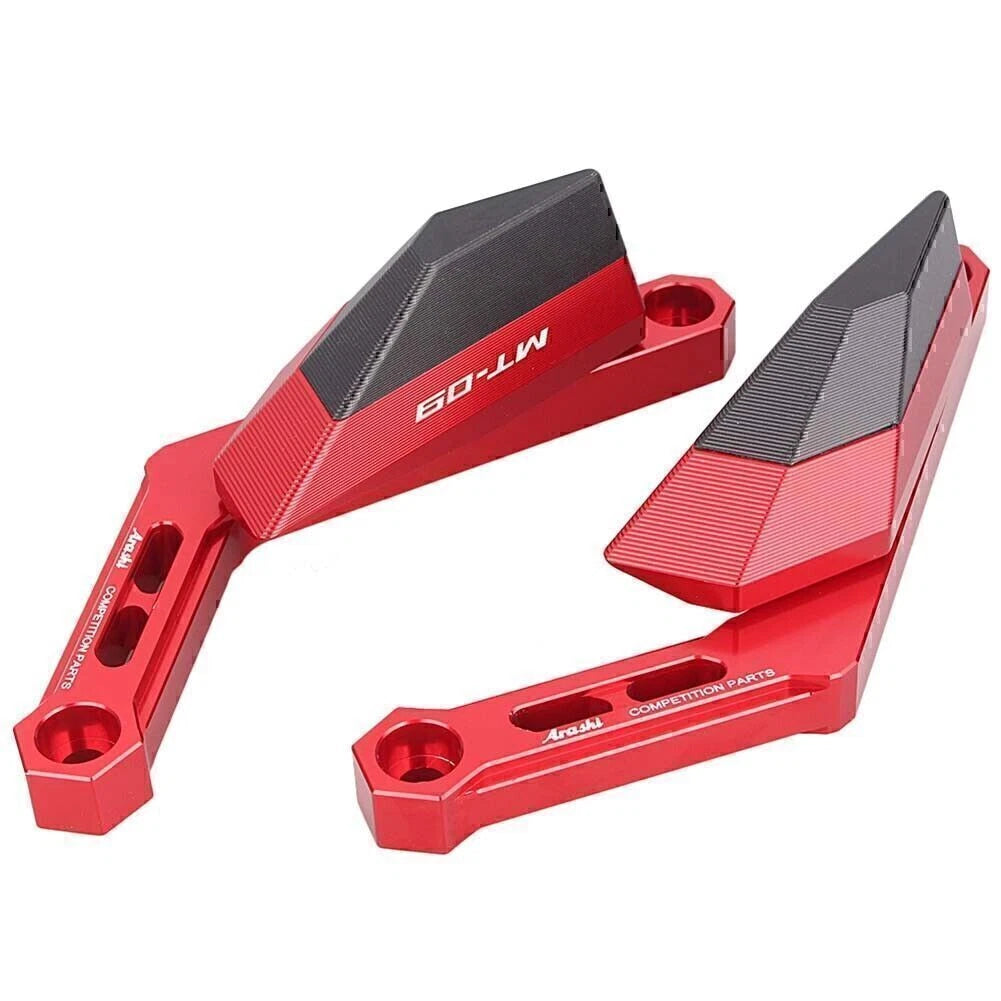 1 Pair Frame Slider Pads Crash Protector for Yamaha MT-09 (2014–2016) Red