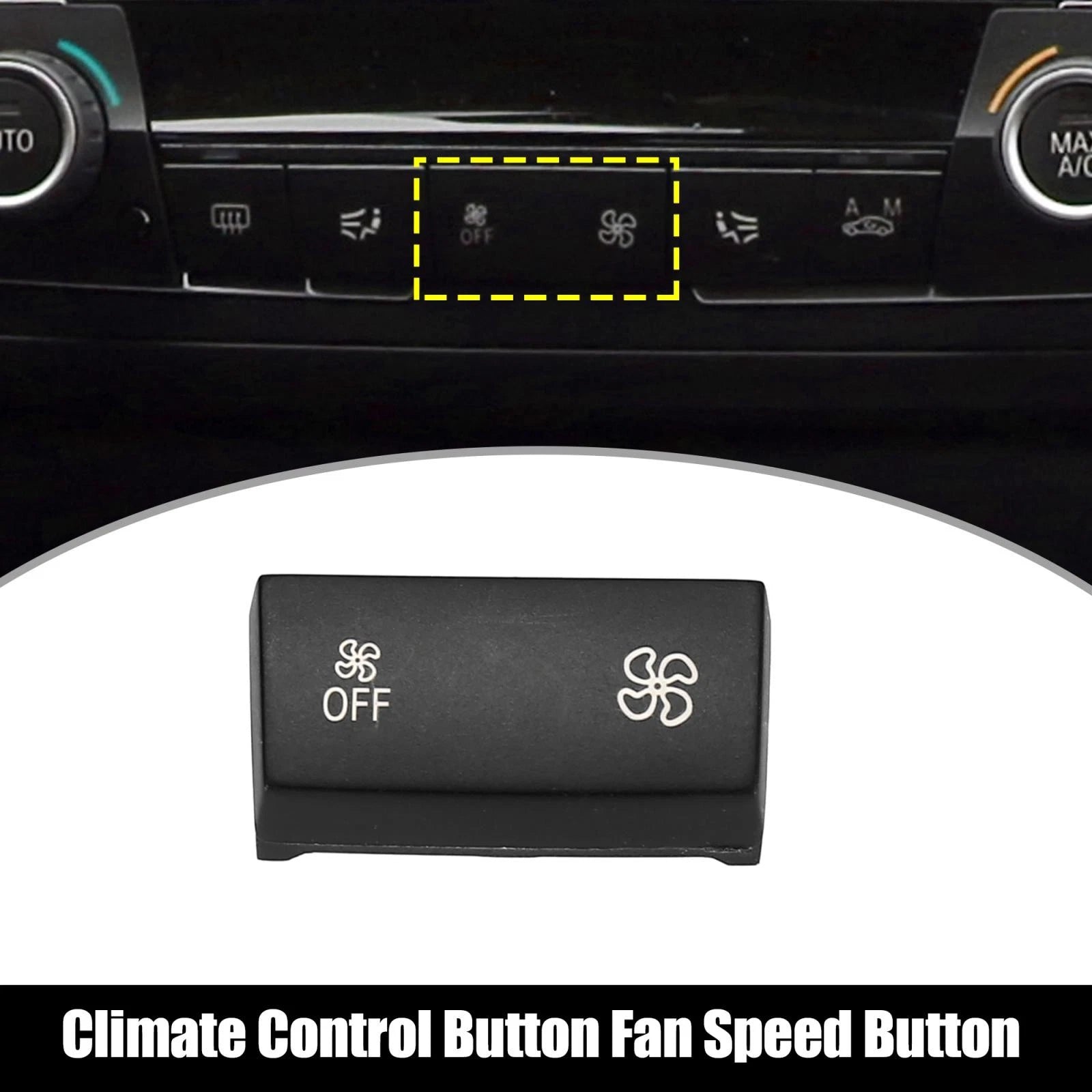AC Climate Control Fan Speed Button for BMW 1 2 3 4 Series (2012–2022)