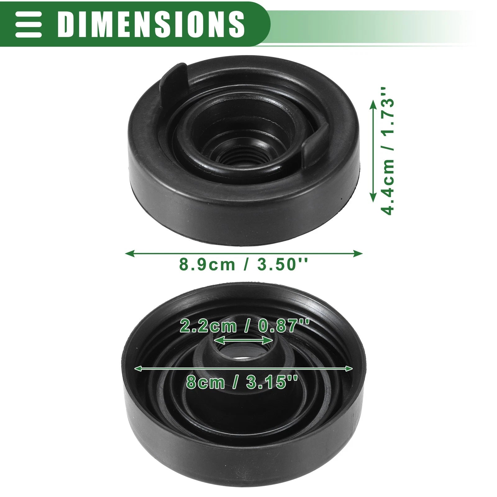 80mm LED Headlight Dust Cover for Universal Fit (No Specific Year)