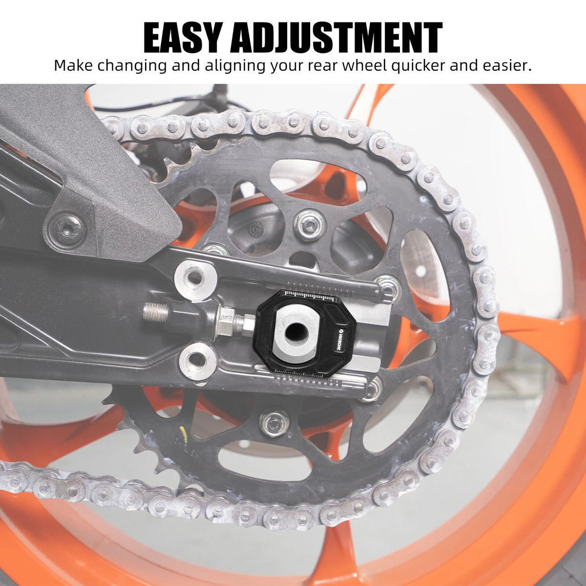 Axle Blocks Rear Chain Adjuster Kit for KTM 390 SMC R (2025)