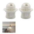E27 Lamp Holders 2X with Internal Screw Terminals for Easy Installation