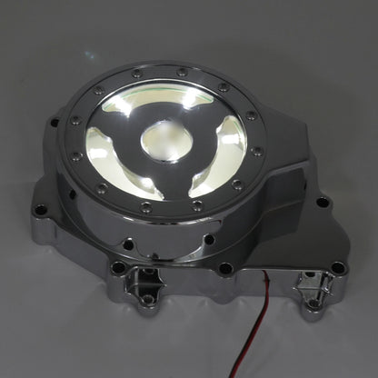 White LED Stator Engine Cover for Yamaha YZF-R6S (2006–2009) / YZF-R6 (2003–2006)