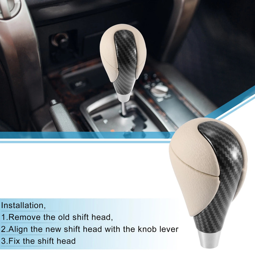 Gear Shift Knob Replacement for Lexus Toyota Beige Black (—)