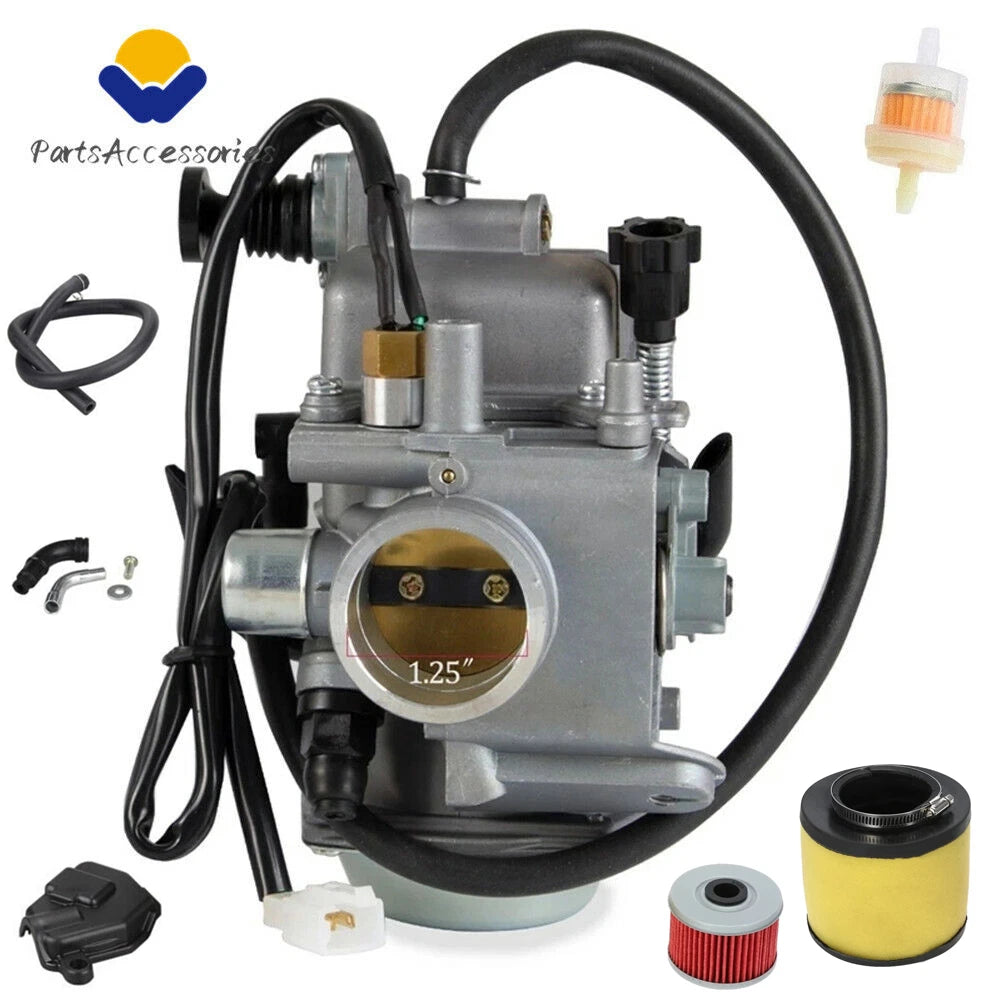 Carburetor + Air Oil Filter for Honda Fourtrax 300 TRX300 TRX300FW (1988–2000)