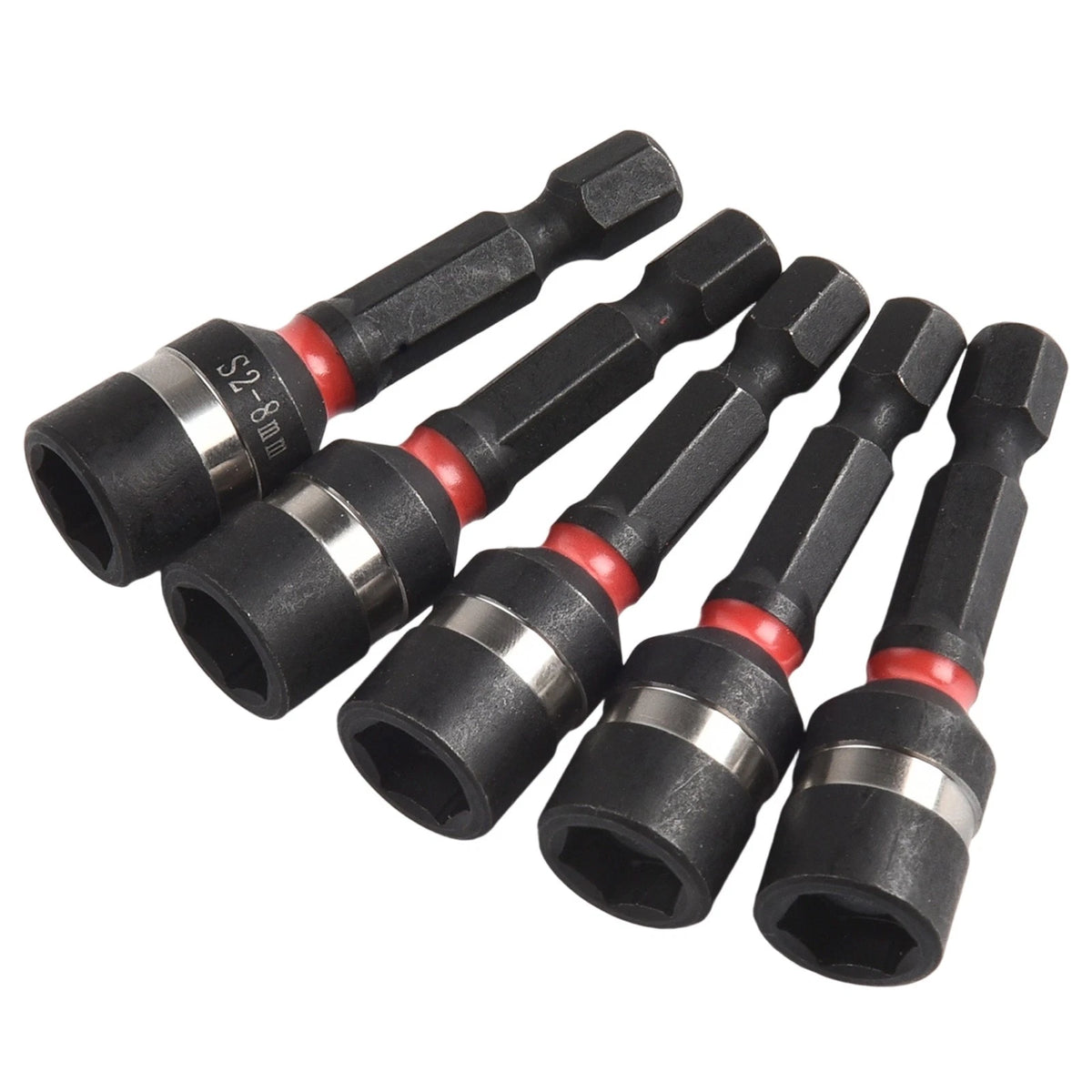 Magnetic Nut Driver Socket Bits for Power Drills (Hex Shank Design)