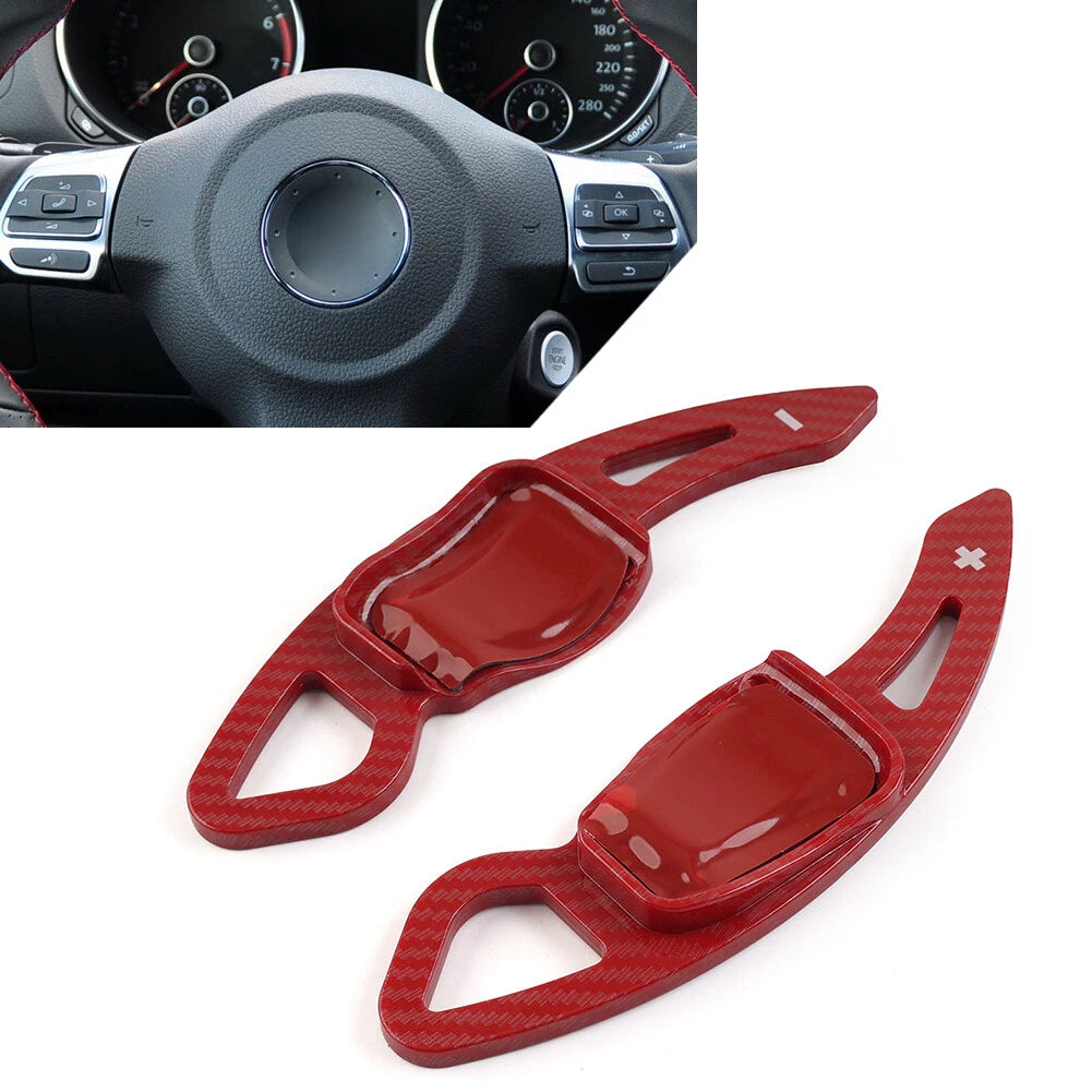 Pair Steering Wheel Paddle Shifter Extensions for Volkswagen Golf 5, 6, Jetta (2003–2013)