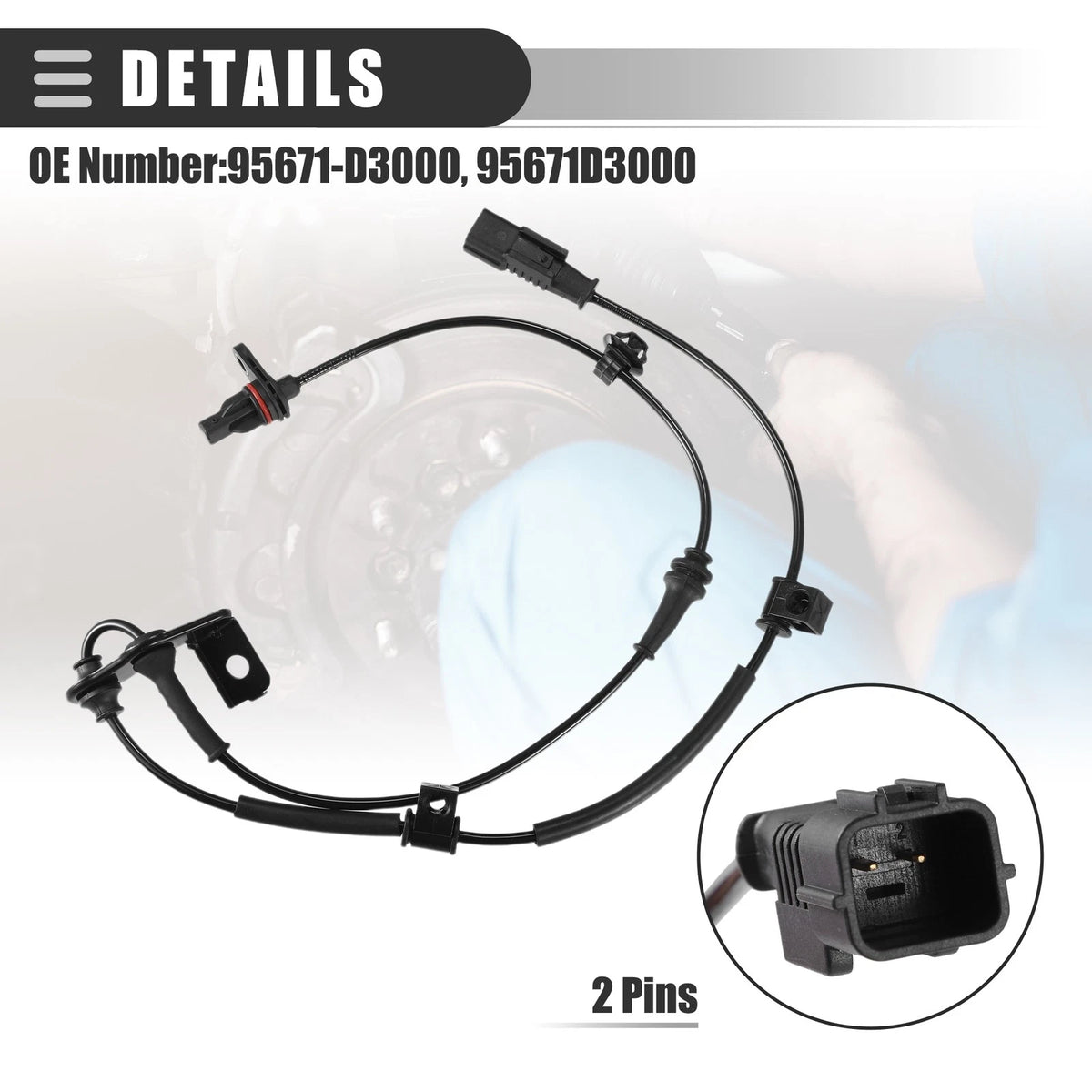 Front Right ABS Wheel Speed Sensor for Hyundai Tucson (2016–2021)