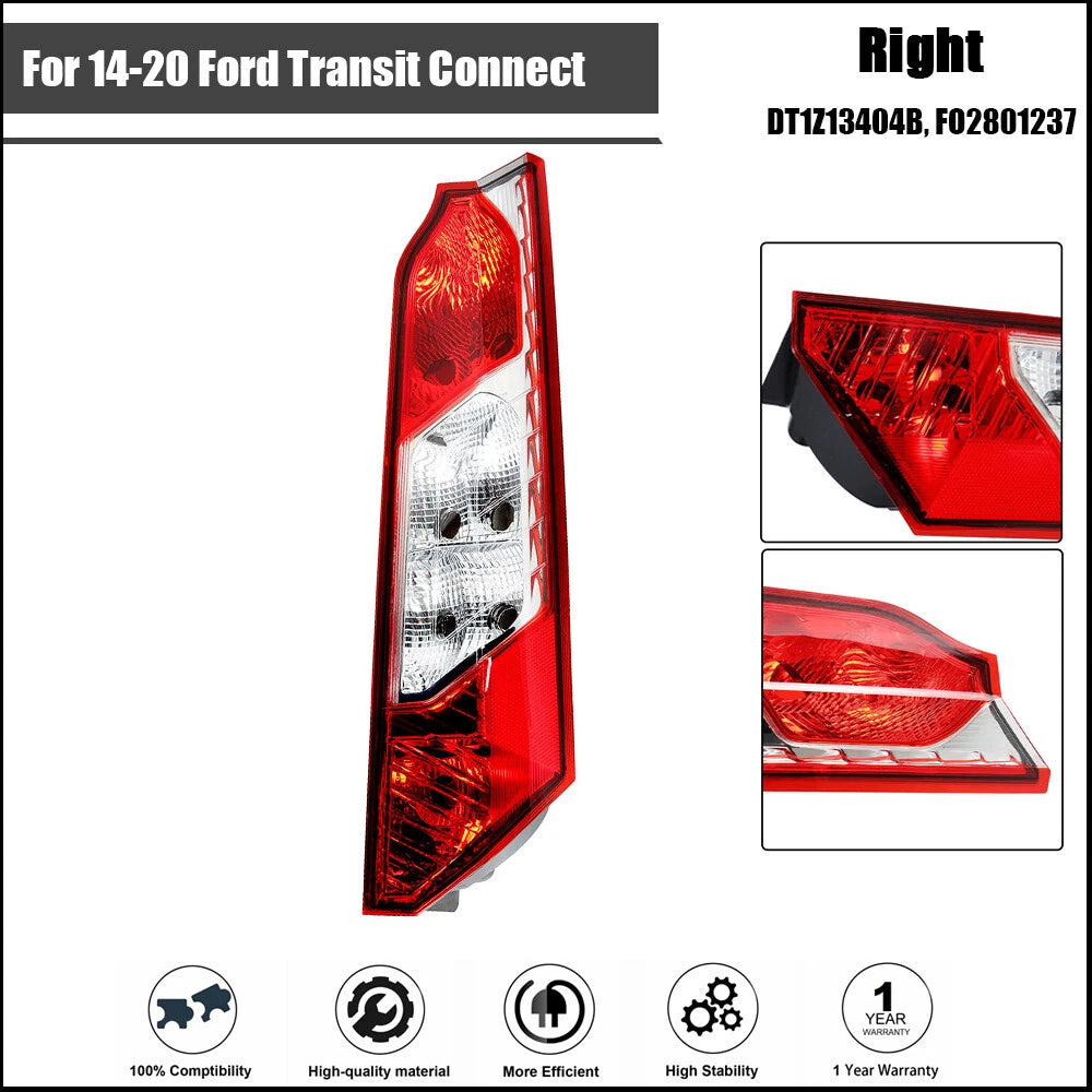 Right Side Tail Light Brake Lamp Halogen for Ford Transit Connect (2014–2020)