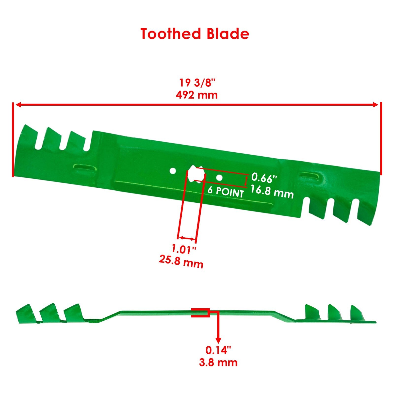 Gator Blades Replacement for White Outdoor 38 Inch Deck (2011–2018)