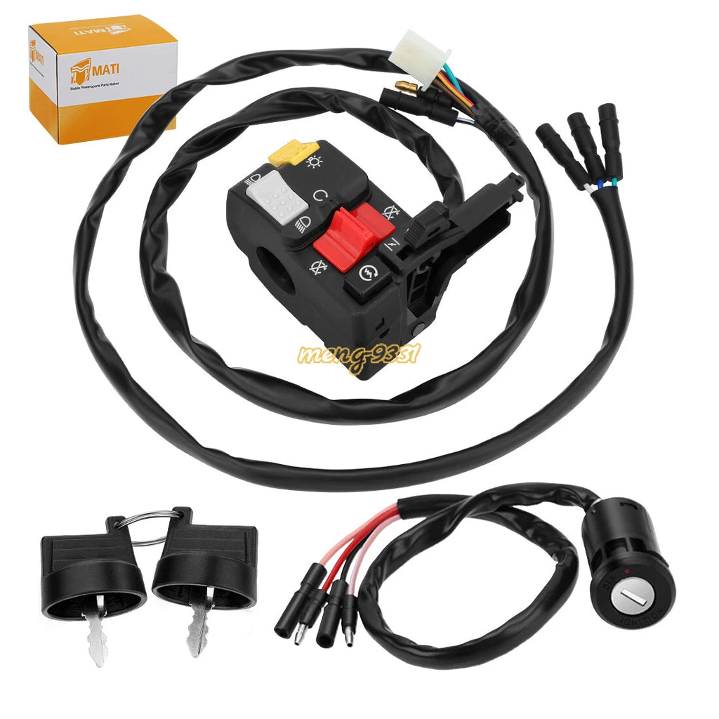 Handlebar Switch & Ignition Key Switch for Honda FourTrax 300 (1988–2000)