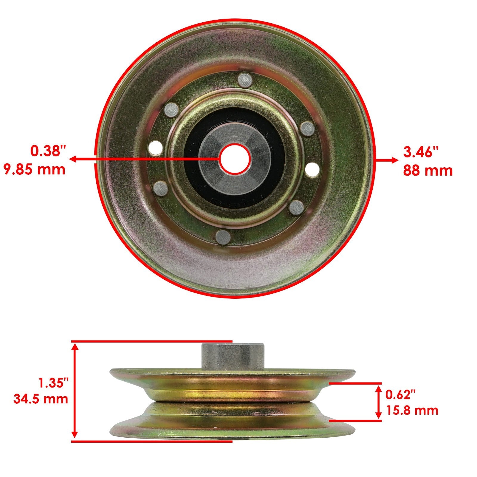 Deck Pulleys Replacement for Cub Cadet Enforcer 48 Z-Force 48 (2017–2024)