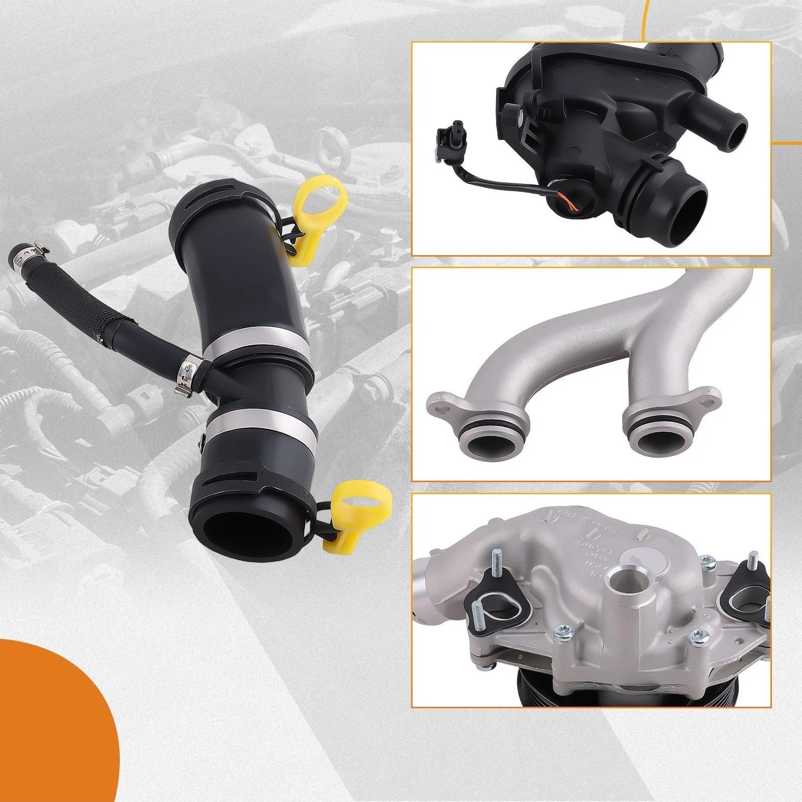 Cooling Water Pump Pipe System Kit for Land Rover Range Rover (2010–2023)
