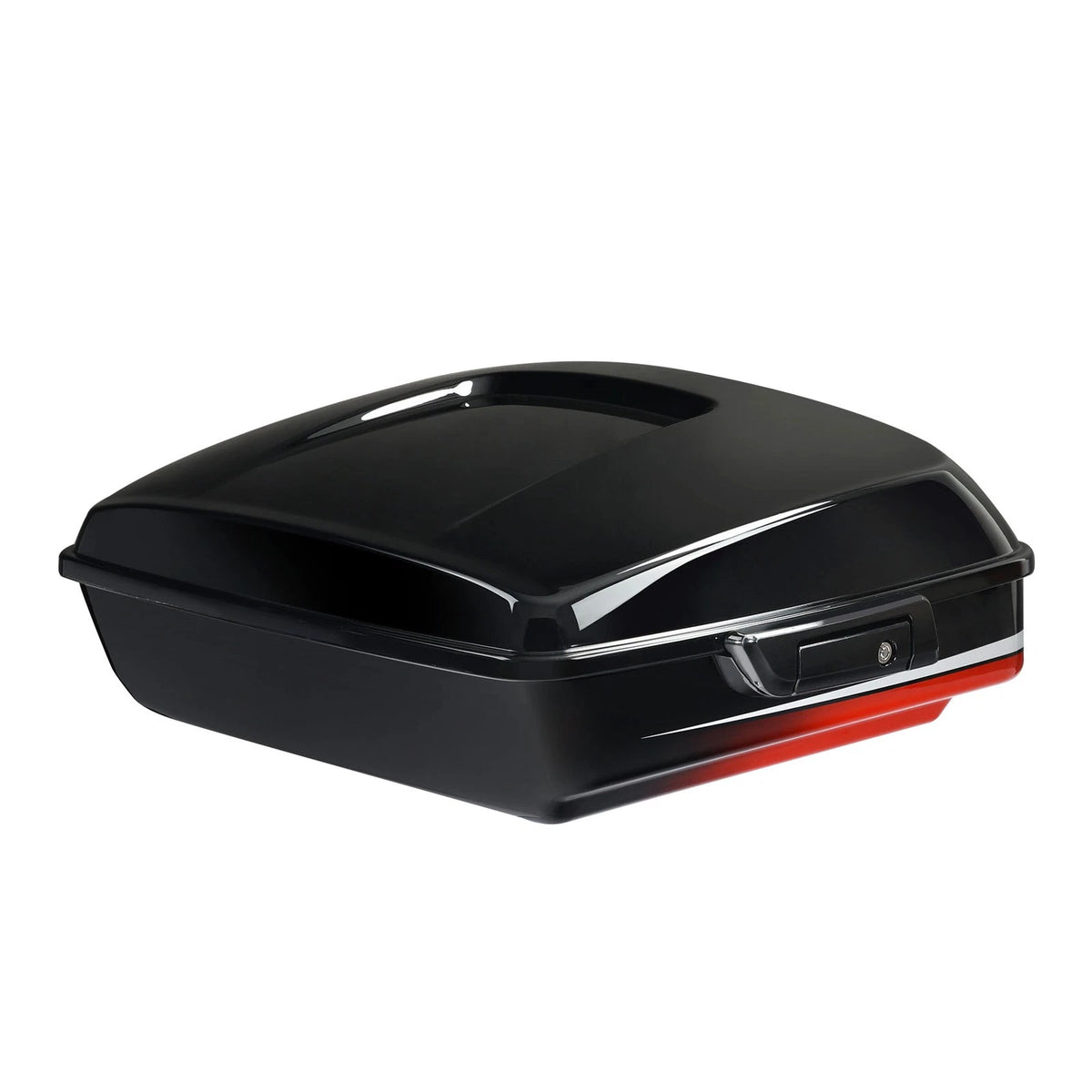 Chopped Trunk for Harley Touring (2014–2025) - Sunset Orange/Black Fade