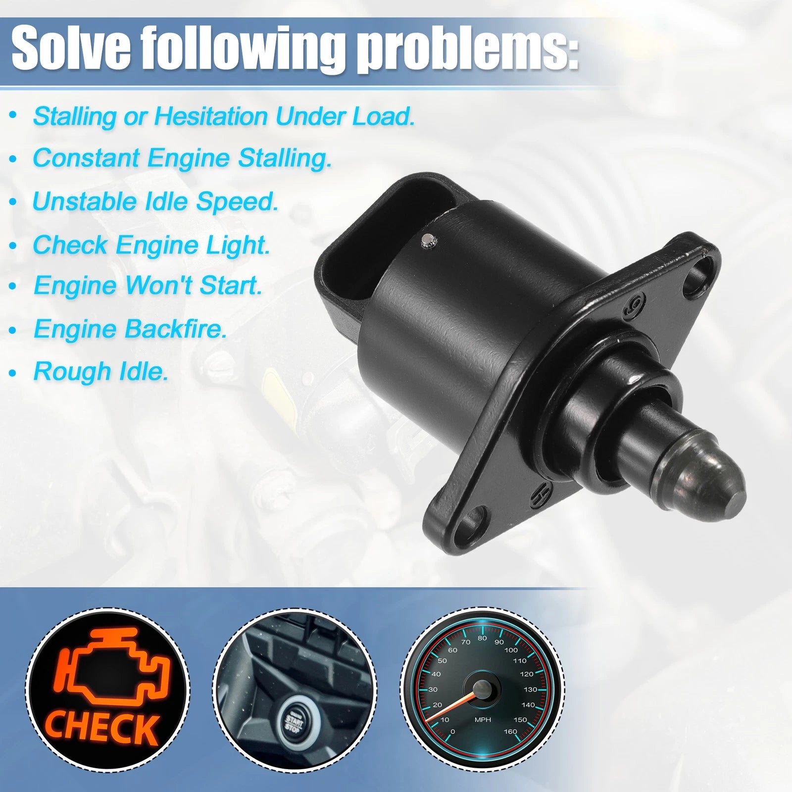 Idle Air Control Valve Replacement for Mitsubishi LANCER CHANA ZOTYE (2008–2018)