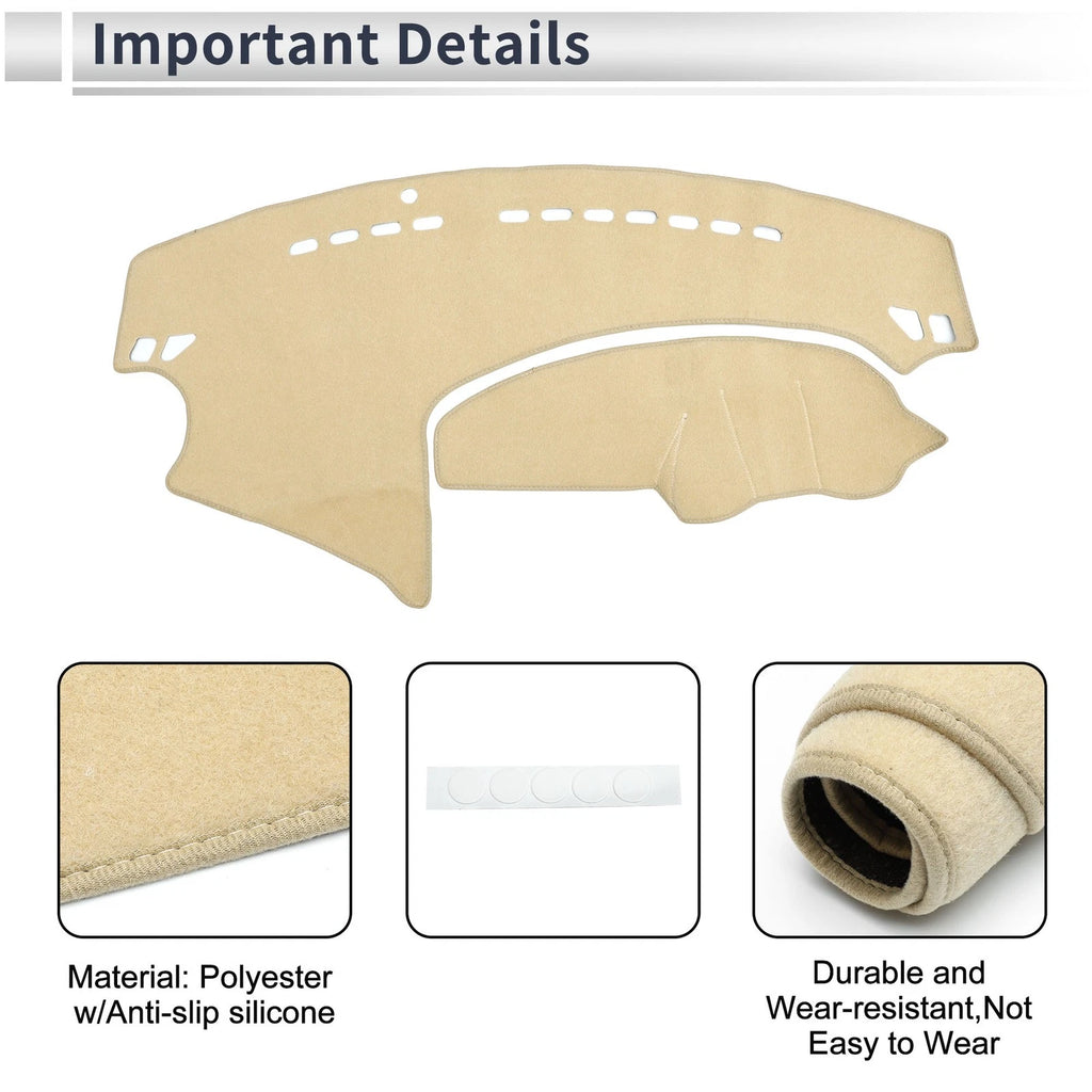 Dashboard Dash Cover Mat for Mazda 3 Axela 2009–2013 Sun Protector Beige
