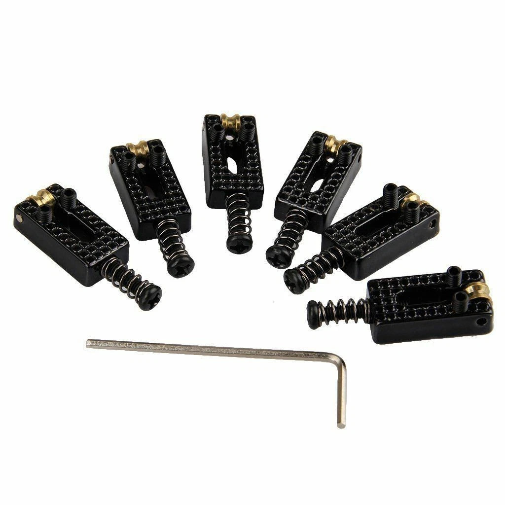 6Pcs Roller Bridge Tremolo Saddles for Fender Strat