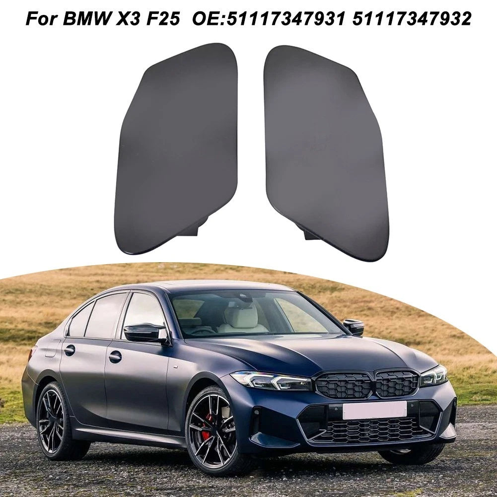 Headlight Washer Nozzle Cover Set for BMW (2010–2017) - Left & Right